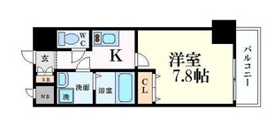 WOB梅田の物件間取画像